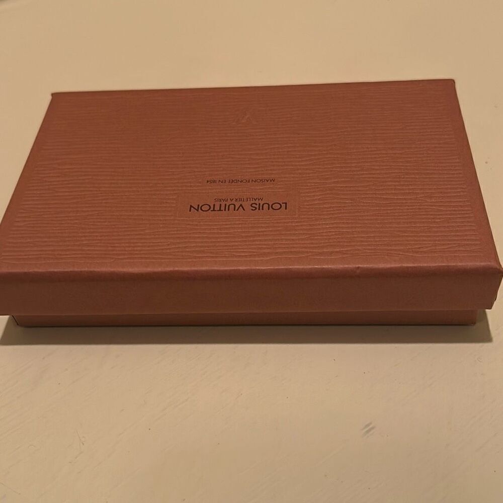 Louis Vuitton LV Rectangle Gift Box Brown Textured Lift Lid Luxe Storage Display - Picture 7 of 11